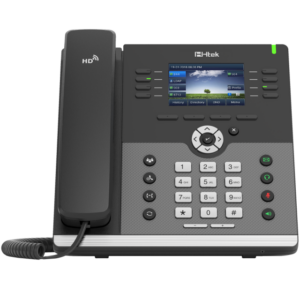 A picture of the Htek UC924E IP phone.